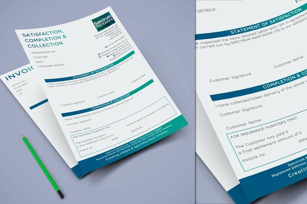 stationery invoices by Here's the Cavalry portfolio item