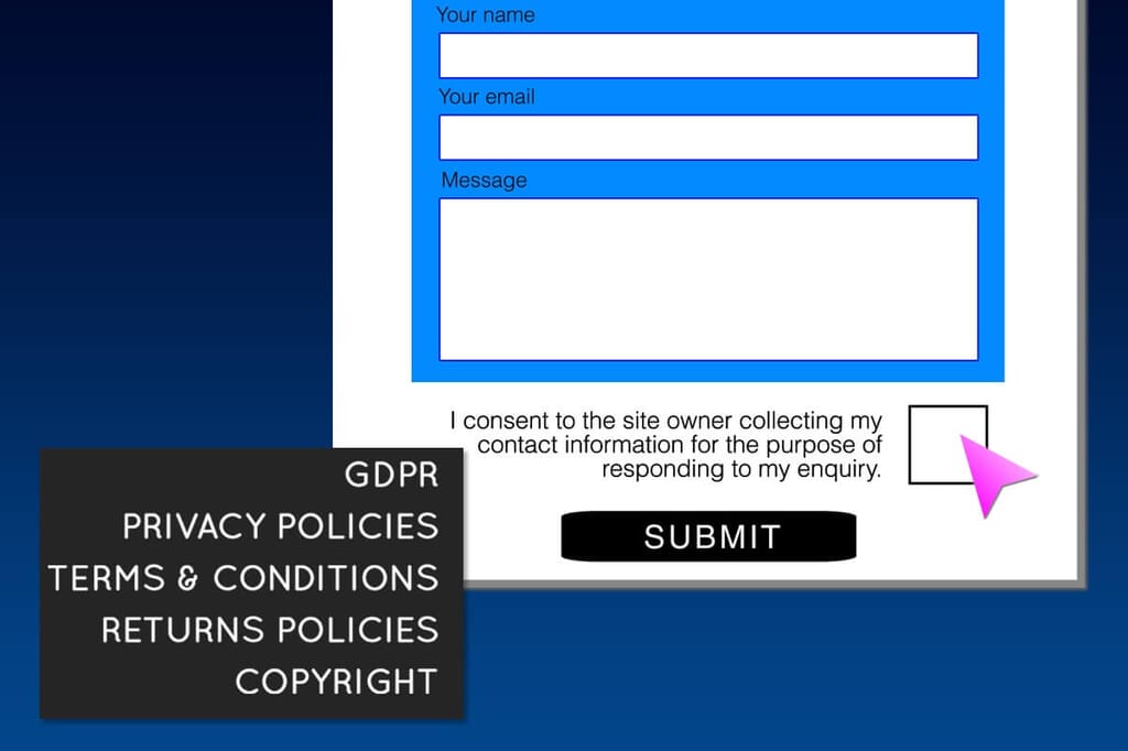 image of website forms